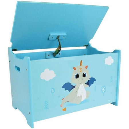 LEON IL DRAGO Scatola portagiochi in legno  40 x 58 x 36 cm per bambini