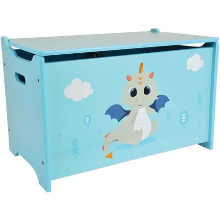 LEON IL DRAGO Scatola portagiochi in legno  40 x 58 x 36 cm per bambini