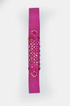 Cintura elastica con cristalli e strass