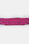 Cintura elastica con cristalli e strass