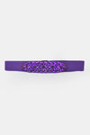 Cintura elastica con cristalli e strass