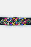 Cintura elastica con cristalli e strass