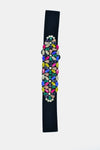 Cintura elastica con cristalli e strass