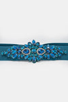 Cintura elastica con cristalli e strass