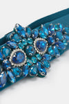 Cintura elastica con cristalli e strass
