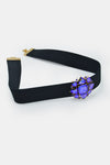 Cintura elastica con cristalli