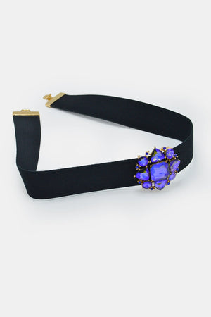 Cintura elastica con cristalli