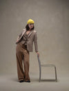 Circolo 1901 Giacca donna slim long Prince Of Wales