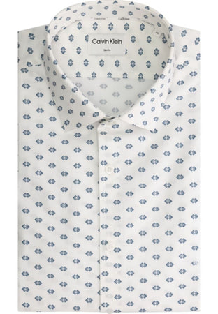 calvin klein Camicie CK LOGO PRINT SLIM SHIRT da uomo