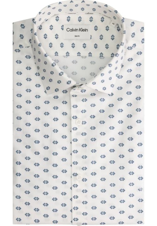 calvin klein Camicie CK LOGO PRINT SLIM SHIRT da uomo