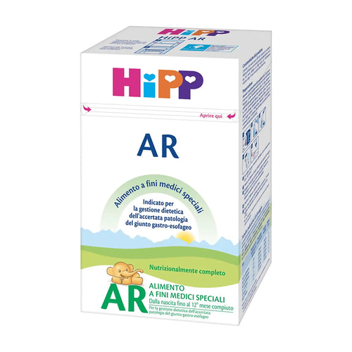 2x HiPP AR Polvere - alimento a fini medici speciali indicato per la gestione dietetica dell'accertata patologia del giunto gastro esofageo - 2 Confezioni da 600gr ciascuna - 1200gr totale