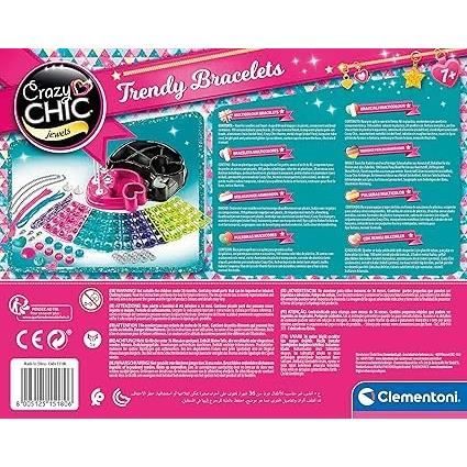 CLEMENTONI Crazy Chic - Braccialetti multicolori - Creazione di gioielli