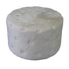 AURA - pouf rotondo in velluto Beige