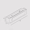 Applique Contemporanea Clap Metallo Verde Bosco Led 24W
