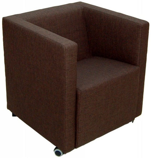 Divano poltrona ergonomica da ufficio ad un posto in ecopelle