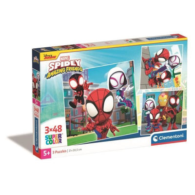 CLEMENTONI - 3x48 pezzi - Spidey e i suoi straordinari amici