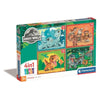 CLEMENTONI Puzzle 4 in 1 Jurassic World