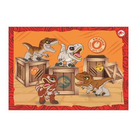 CLEMENTONI Puzzle 4 in 1 Jurassic World