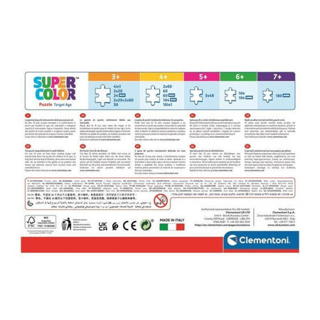 CLEMENTONI Puzzle 4 in 1 Jurassic World