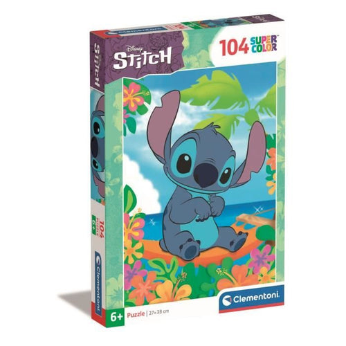 Puzzle - CLEMENTONI - Stitch - 104 pezzi - Cartoni animati e fumetti - Bambini