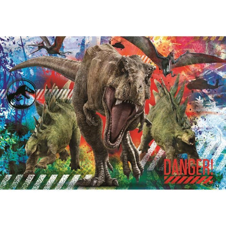 CLEMENTONI - 26456 - SuperColor 60 pezzi Maxi - Jurassic World