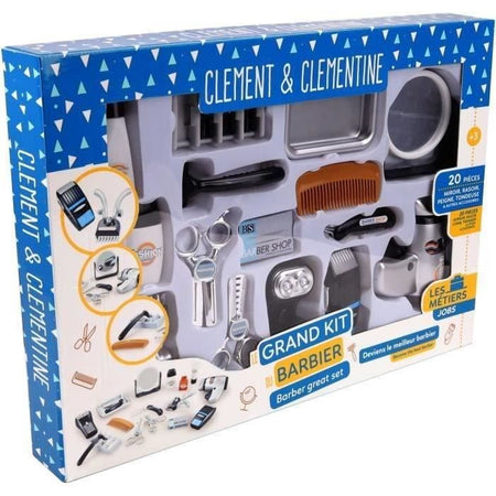 Set da parrucchiere - Barbiere - CLEMENT CLEMENTINE - Tagliacapelli, asciugacapelli, rasoi - Dai 3 anni