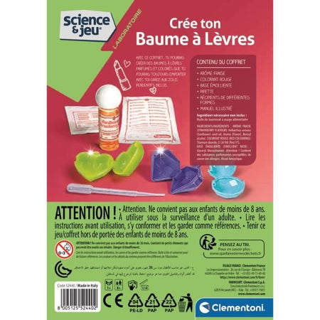 CLEMENTONI Science & Jeu - Balsami per labbra - Gioco scientifico