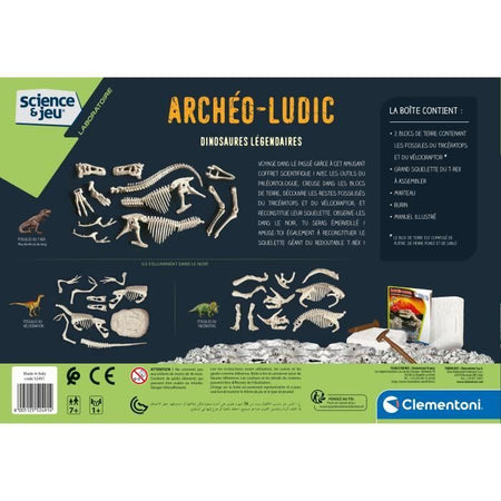 CLEMENTONI Archéo Ludic - Legendary dinosaurs - Science & Game