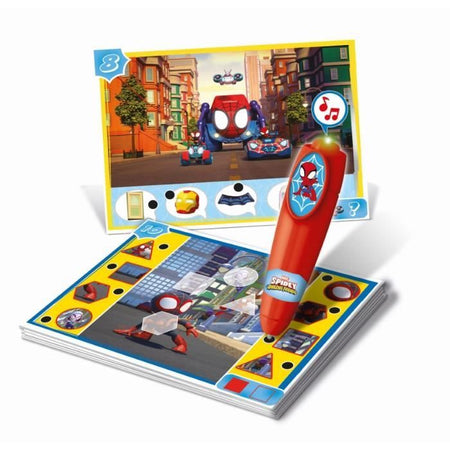 Clementoni - Quizzy - Spidey - Gioco interattivo con 200 Quiz + penna elettronica - Da 3 anni in su