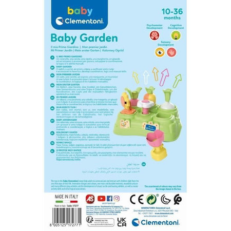 CLEMENTONI Baby - Il mio primo giardino - Gioco di apprendimento precoce - Prime attività