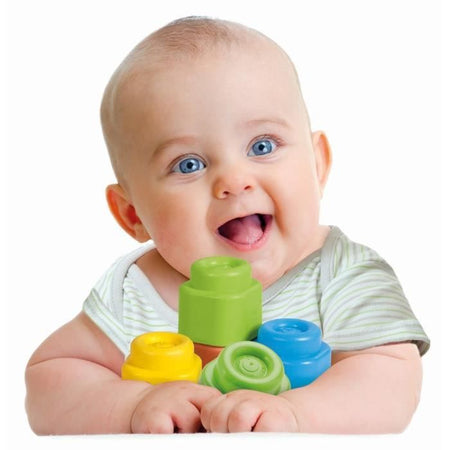 Clementoni - Clemmy Baby - Busta da 40 cubetti morbidi - Misti - Dai 9 mesi - Il cubo morbido garantisce sicurezza ed è utilizzabile su Mac