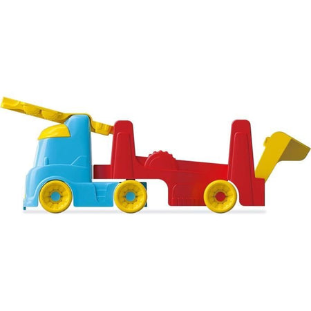 Gioco Clementoni - Il camion delle macchinine che rotolano - Plastica riciclata - Auto incluse - Da 18 mesi - Made in Italy