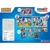 Clementoni - Edukit - Sonic - Scatola didattica 4 in 1 - 2 puzzle, 1 promemoria, 1 set da 6 cubi - Made in Italy - Dai 4 anni in su