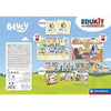Clementoni - Edukit - Bluey - Scatola didattica 4 in 1 - 2 puzzle, 1 promemoria, 1 set da 6 cubi - Made in Italy - Dai 4 anni in su