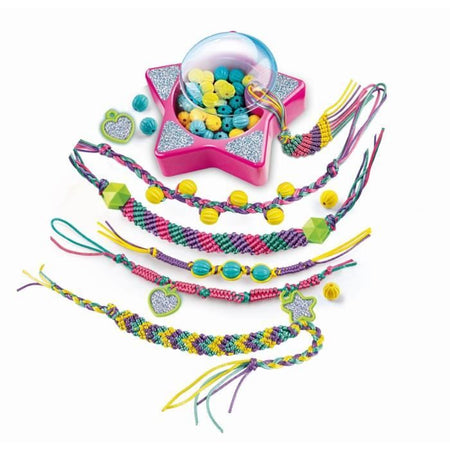 Clementoni Crazy Chic - Scatola per creazione braccialetti dell'amicizia - Perline e fili - Dai 7 anni in su