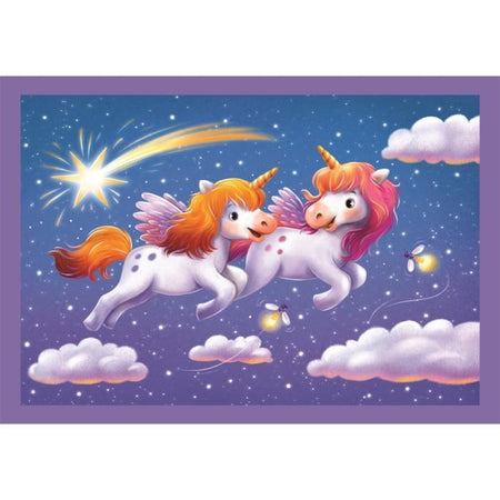 CLEMENTONI - Puzzle 4 in 1 - Una giornata con gli unicorni