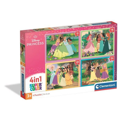 CLEMENTONI - Puzzle 4 in 1 - Principesse Disney