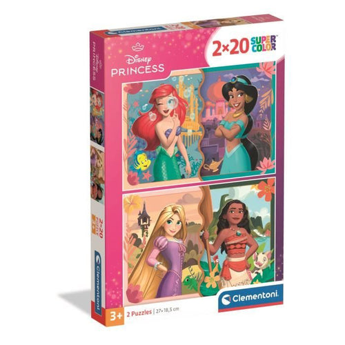 CLEMENTONI - 2x20 pezzi - Principesse Disney