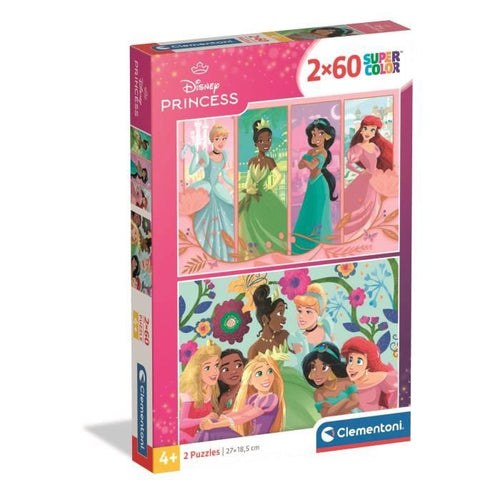 CLEMENTONI - 2x60 pezzi - Principesse Disney
