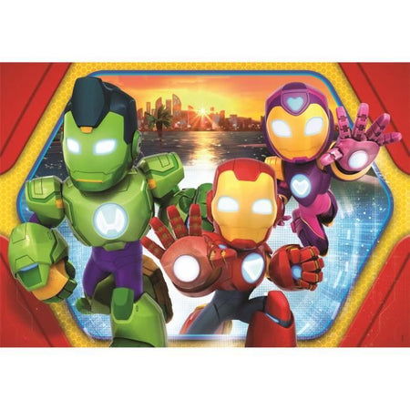 CLEMENTONI - Maxi 24 piezas - Iron Man y sus increíbles amigos