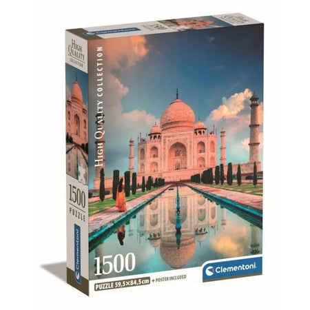 Clementoni - 1500p Taj Mahal - 59,2 x 84,3 cm - Con poster