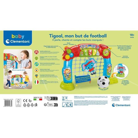 Baby Clementoni - Tigoal, la mia porta da calcio - Made in Italy