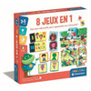 Clementoni - Scatola da 8 giochi in 1 - Giochi educativi forme, colori, numeri, quantità - Dai 3 anni in su