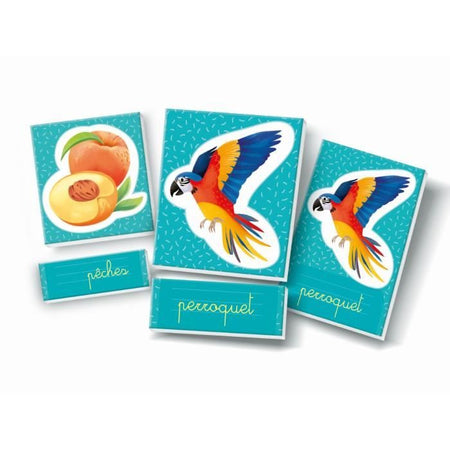 Montessori - Clementoni - Parole in immagini - Gioco educativo che sviluppa il lessico - Dai 3 anni