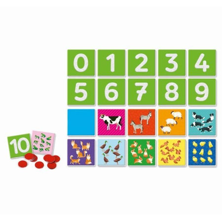 Montessori - Clementoni - Numeri tattili - Gioco educativo apprendimento numeri - 10 carte con numeri grezzi - Dai 3 anni in su
