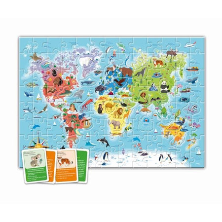 Clementoni - Puzzle per scoprire il mondo - Con attività, sfide, lotteria e gioco di ricerca - Dai 6 anni in su