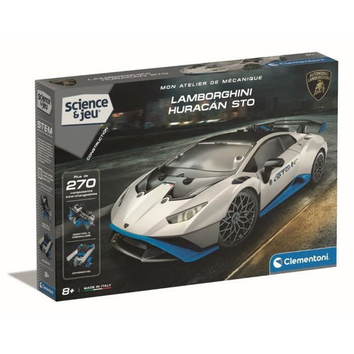 CLEMENTONI - Lamborghini Huracan STO da costruire - Ruote sterzanti - Manuale illustrato e applicazione per la visualizzazione 3D - Fabri
