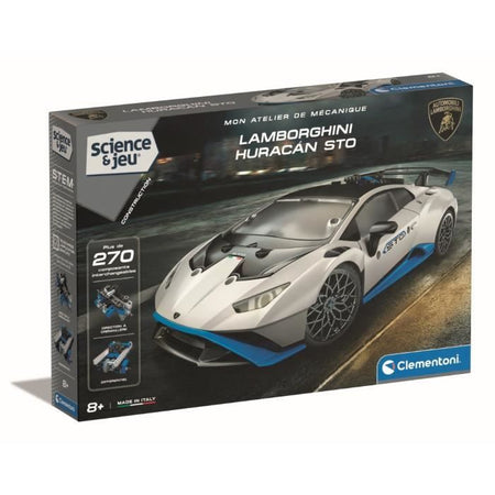CLEMENTONI - Lamborghini Huracan STO da costruire - Ruote sterzanti - Manuale illustrato e applicazione per la visualizzazione 3D - Fabri