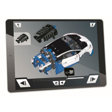 CLEMENTONI - Lamborghini Huracan STO da costruire - Ruote sterzanti - Manuale illustrato e applicazione per la visualizzazione 3D - Fabri