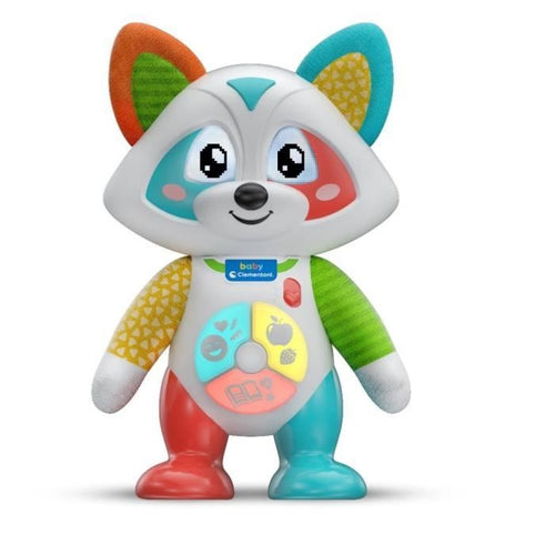 Baby Clementoni - Oliver, il procione giocoso - Gioco interattivo - 4 modalità di gioco: Emozioni, Pasti, Storia ed Esplorazione.